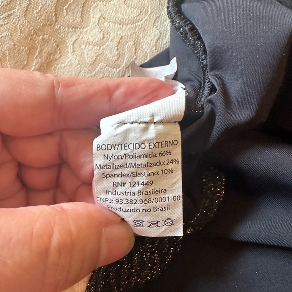 Guria black and gold swimsuit with Plunging V-Neck size XL - Picture 12 of 12